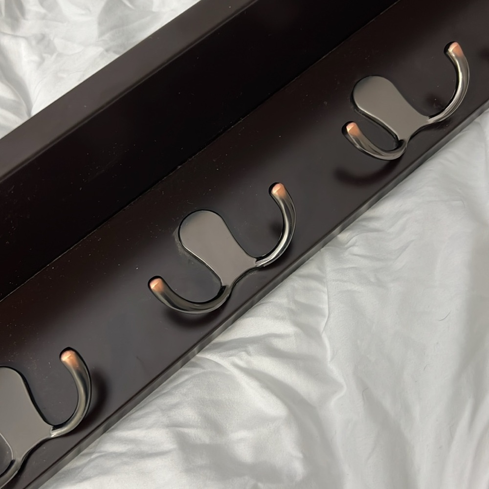 ALLEN + ROTH • Ledge Shelf w/ Hooks - Picture 8 of 10
